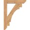 Ekena Millwork Merced Slat Smooth Bracket, Western Red Cedar, 3 1/2"W x 24"D x 32"H BKT04X24X32MRC06SWR - alternate 3